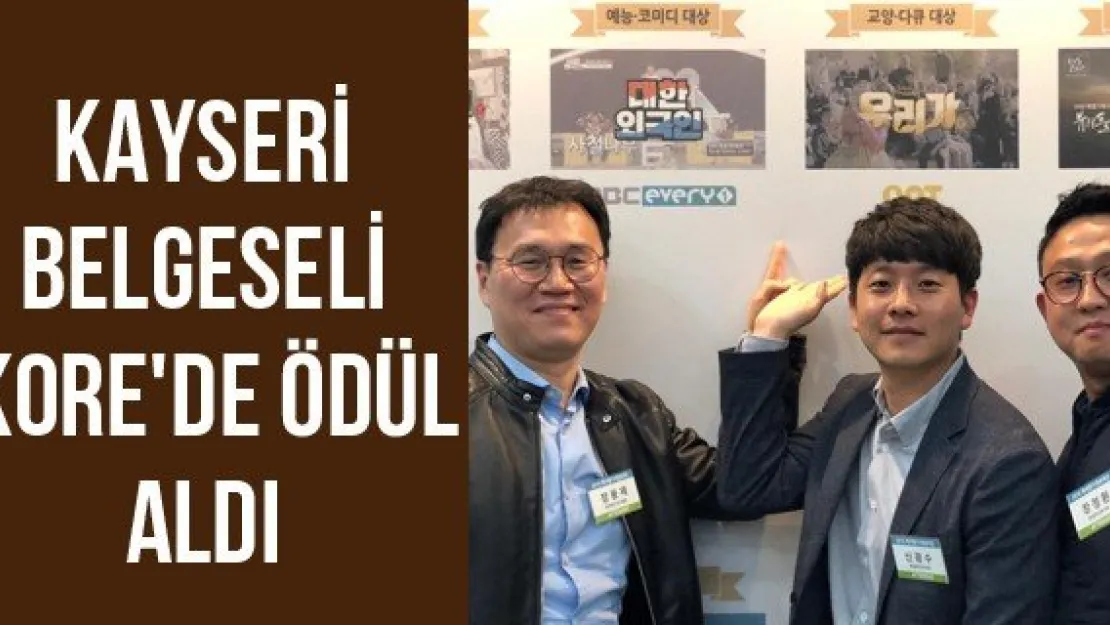 Kayseri Belgeseli Kore'de ödül aldı