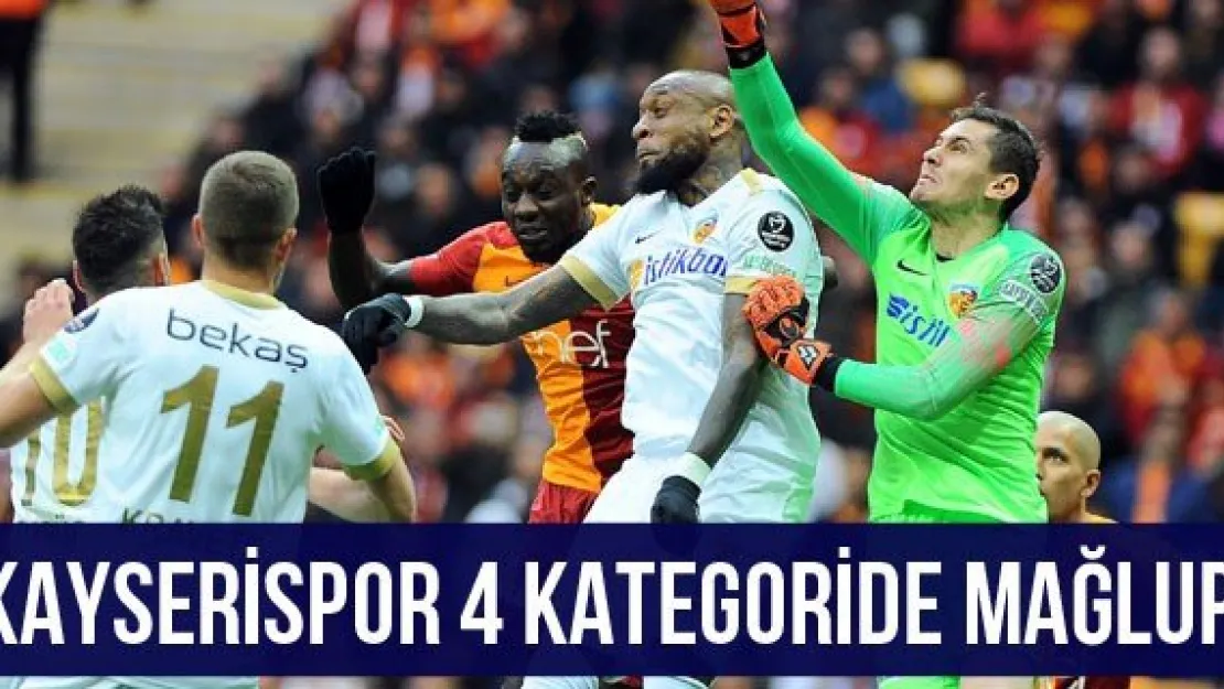 Kayserispor 4 kategoride mağlup