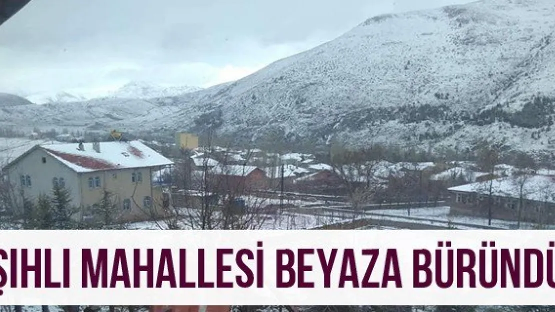 Şıhlı mahallesi beyaza büründü