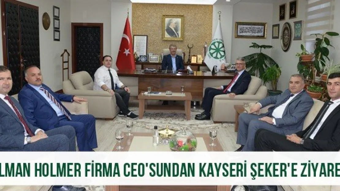 Alman Holmer Firma CEO'sundan Kayseri Şeker'e Ziyaret