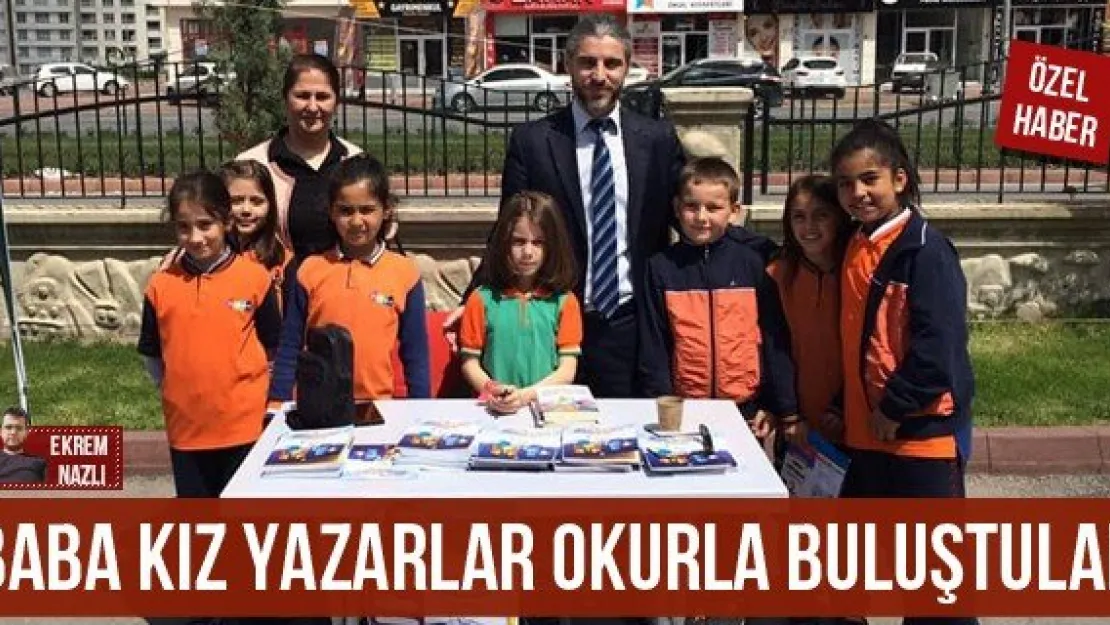 Baba kız yazarlar okurla buluştular