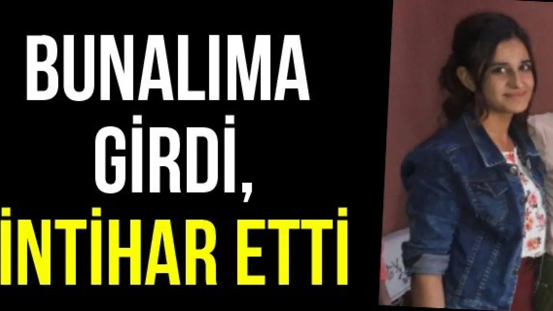 Bunalıma girdi, intihar etti