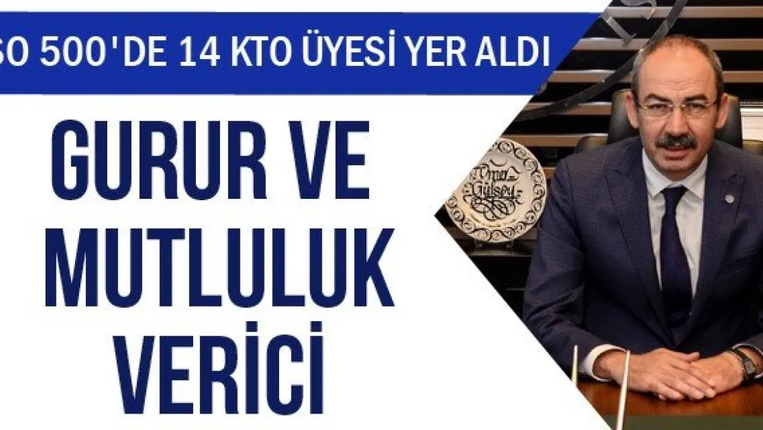 Gurur ve mutluluk verici