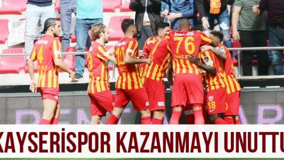 Kayserispor kazanmayı unuttu