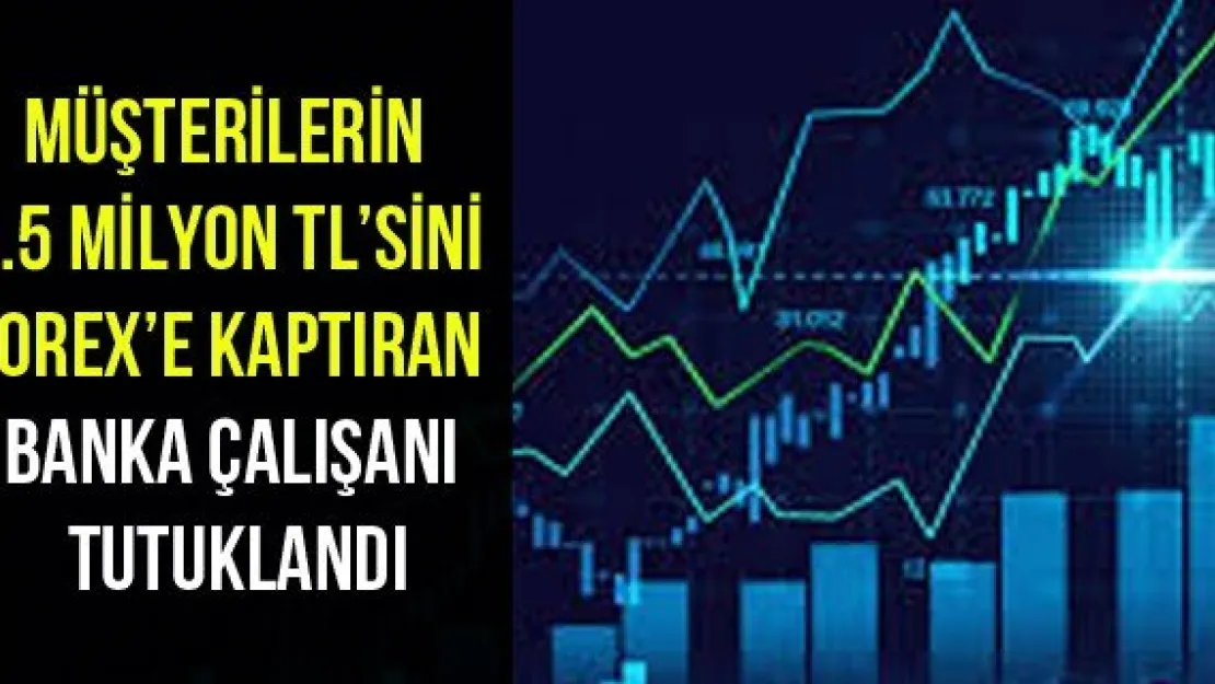 Müşterilerin 1.5 milyon TL'sini Forex'e kaptıran banka çalışanı tutuklandı