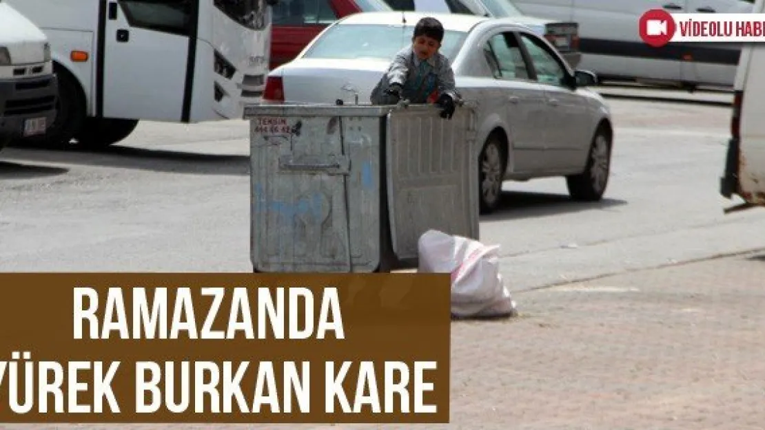 Ramazanda yürek burkan kare