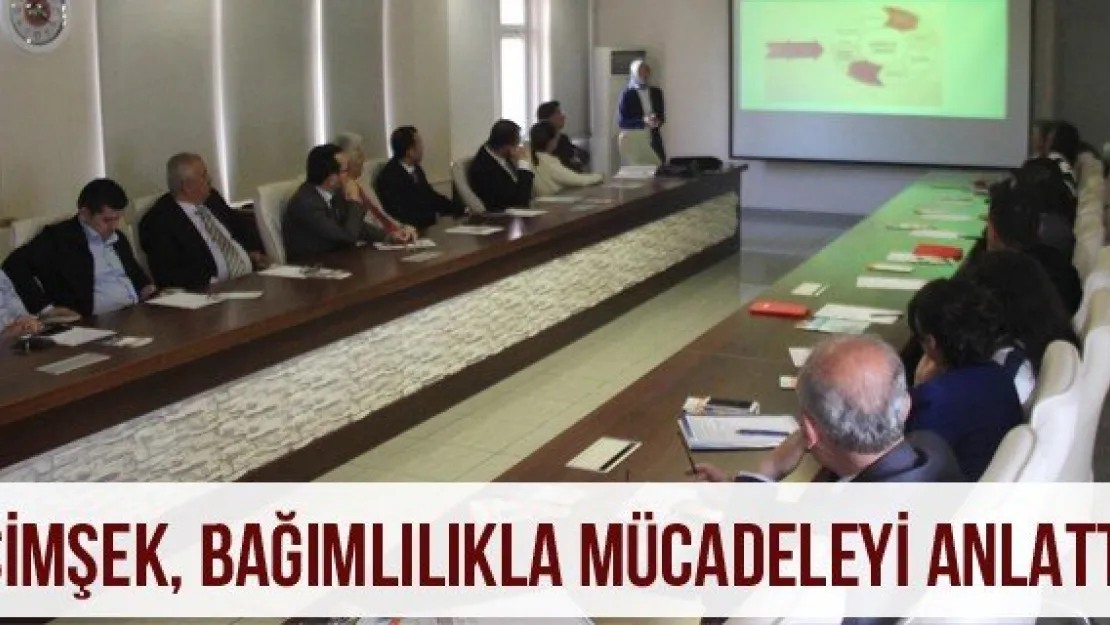 Şimşek, bağımlılıkla mücadeleyi anlattı