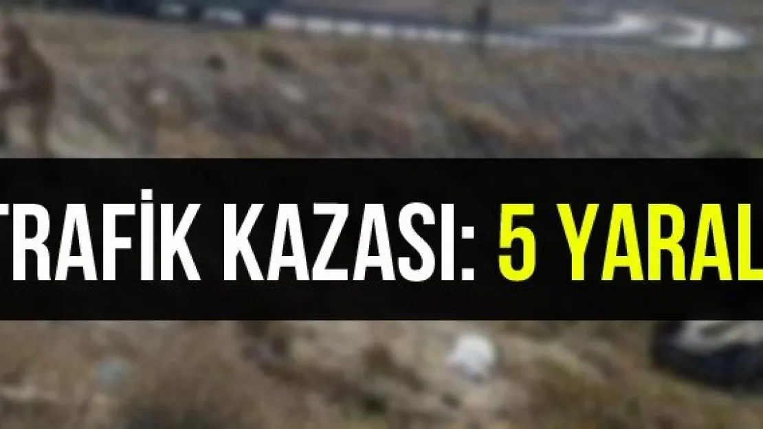 Trafik Kazası: 5 Yaralı