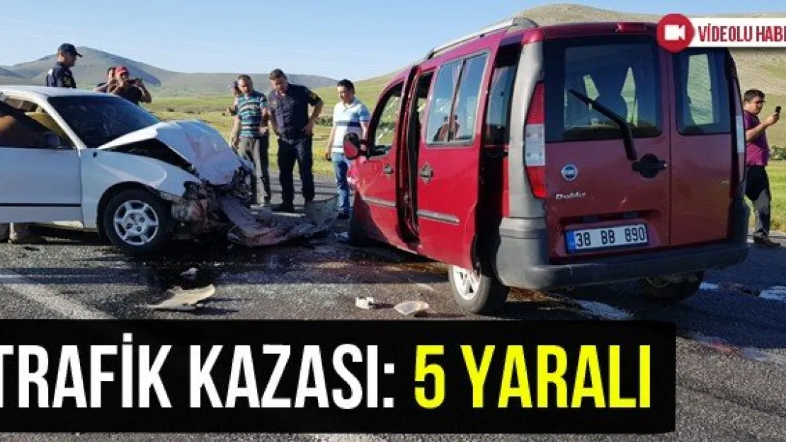 Trafik Kazası: 5 Yaralı