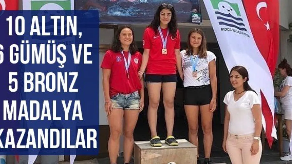 10 Altın, 6 Gümüş ve 5 Bronz madalya kazandılar