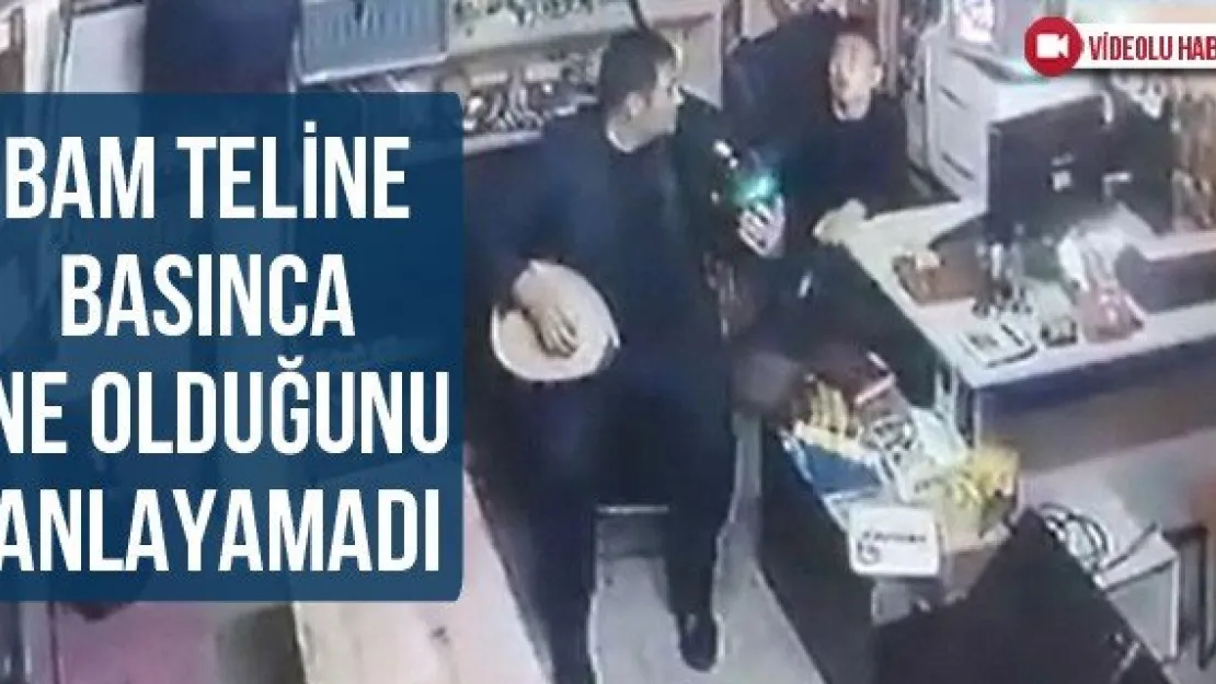 Bam teline basınca ne olduğunu anlayamadı