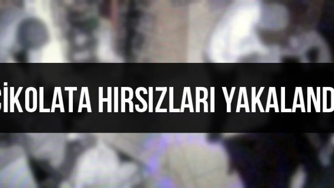 Çikolata hırsızları yakalandı