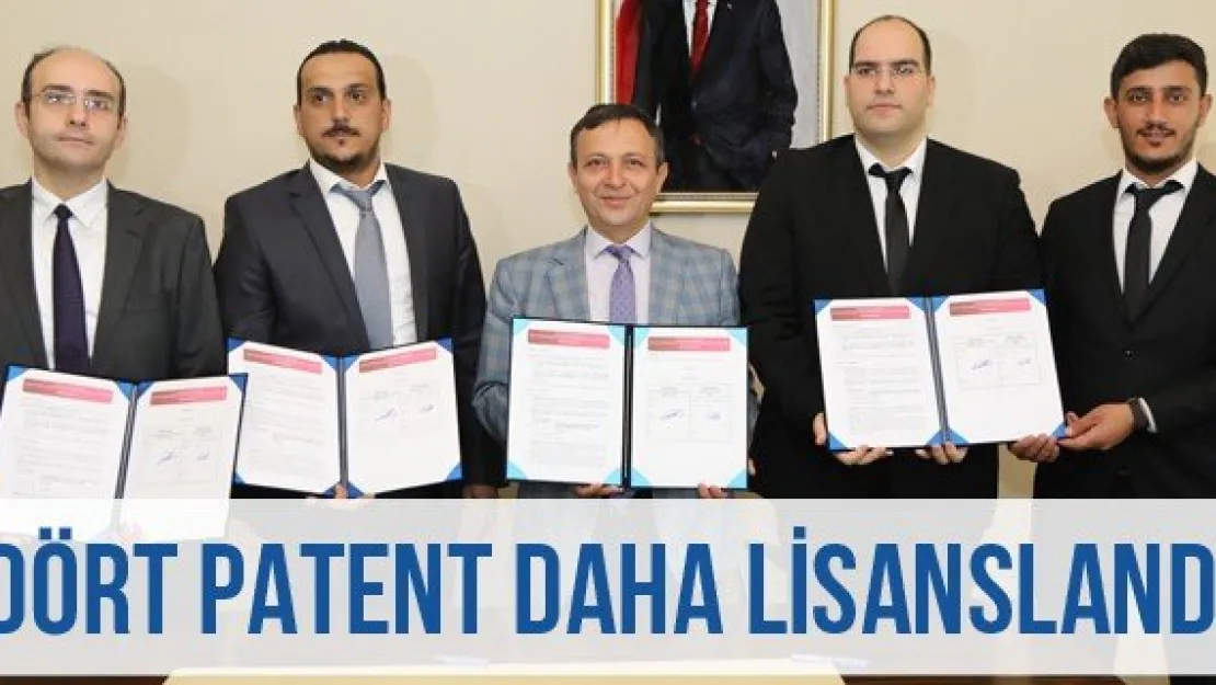 Dört patent daha lisanslandı
