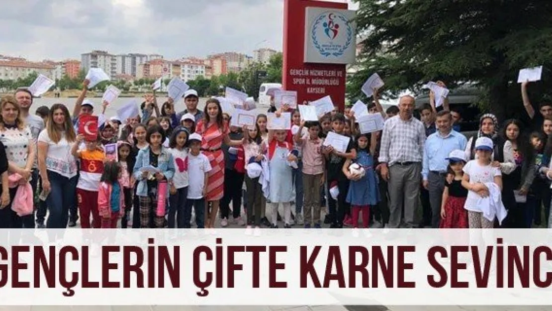 Gençlerin çifte karne sevinci