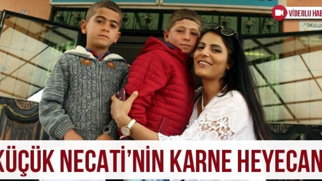 Küçük Necati'nin karne heyecanı