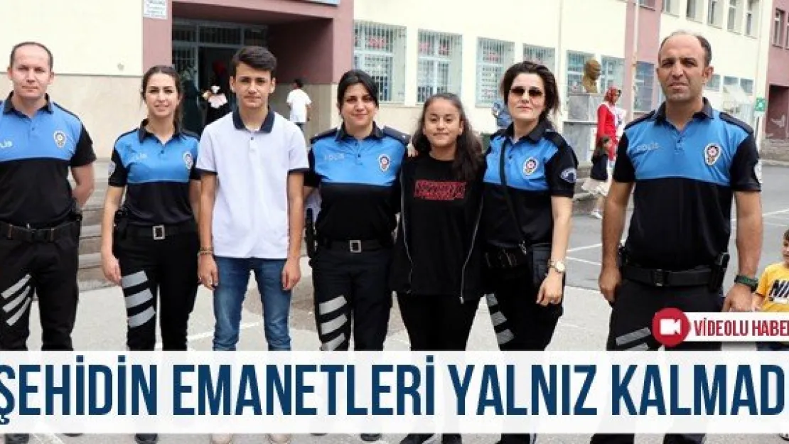 Şehidin emanetleri yalnız kalmadı