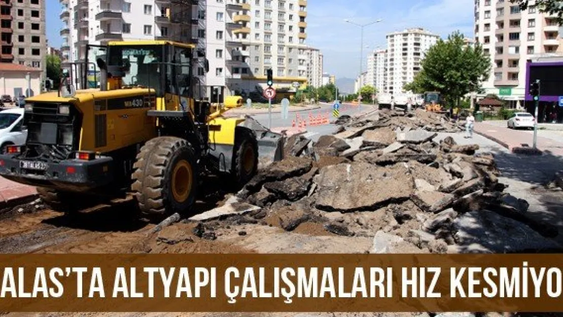 Talas'ta Altyapı Çalışmaları Hız Kesmiyor