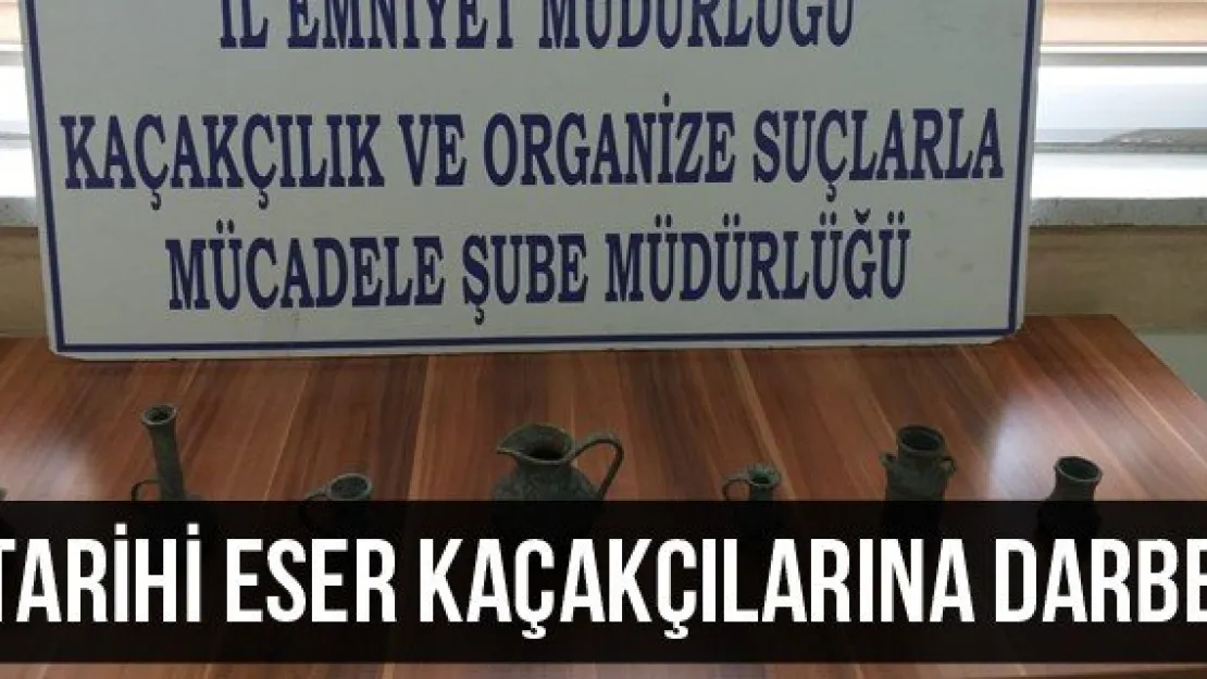  Tarihi Eser Kaçakçılarına Darbe