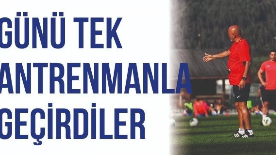 Kayserispor günü tek antrenmanla geçirdi