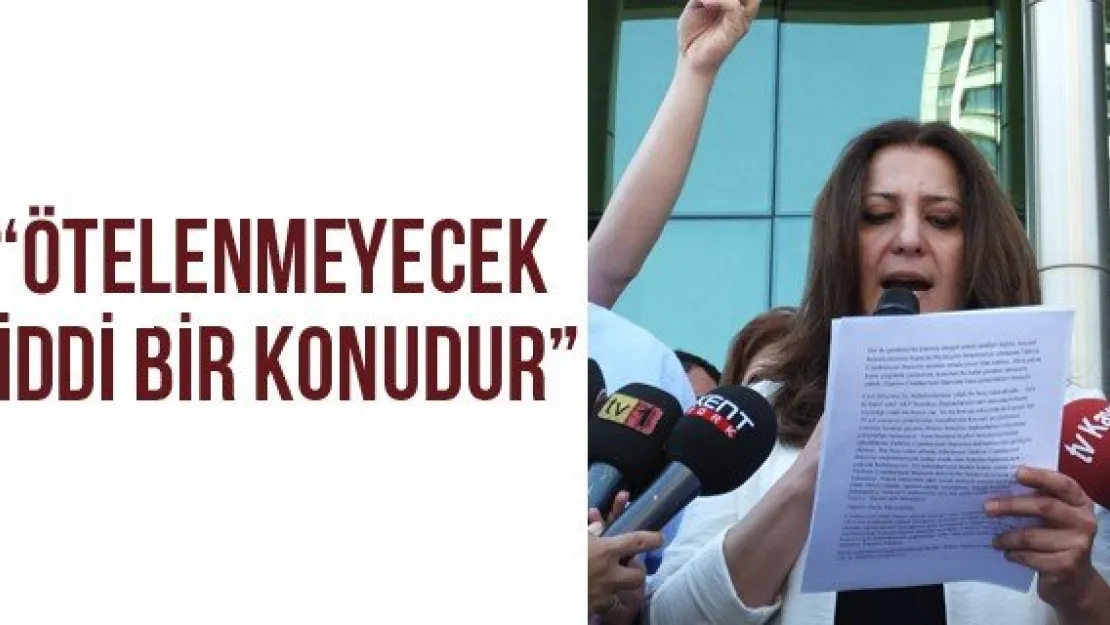 'Ötelenmeyecek ciddi bir konudur'