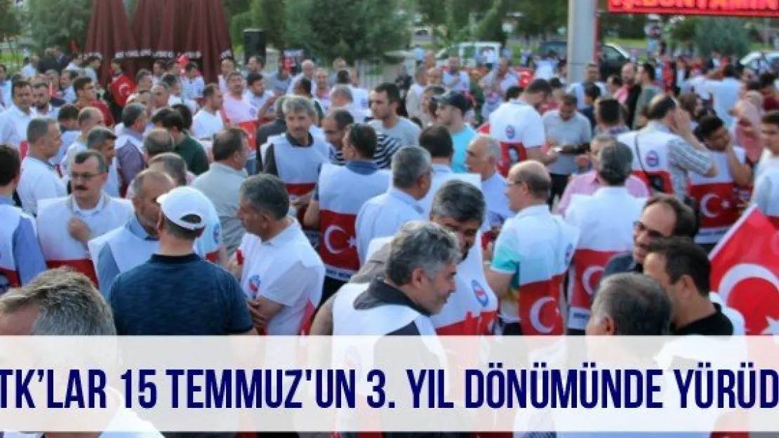 STK'lar 15 Temmuz'un 3. yıl dönümünde yürüdü
