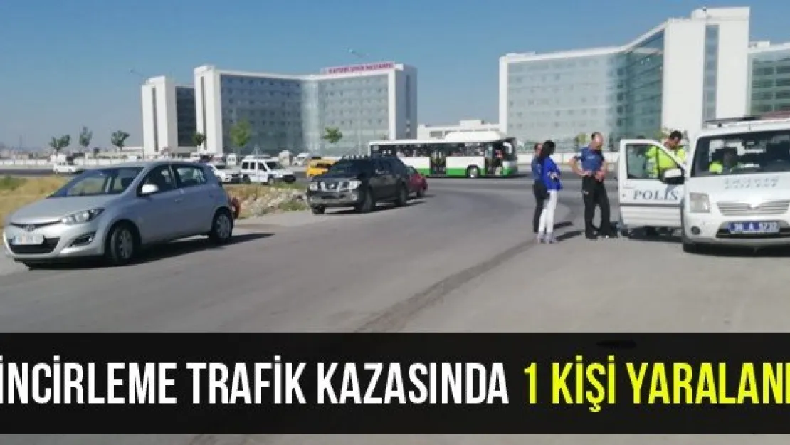 Zincirleme Trafik Kazasında 1 Kişi Yaralandı