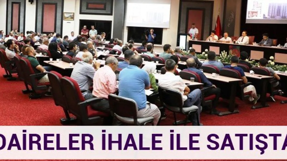 Daireler ihale ile satışta