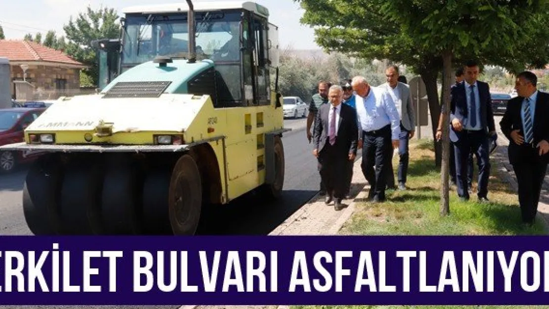 Erkilet Bulvarı asfaltlanıyor