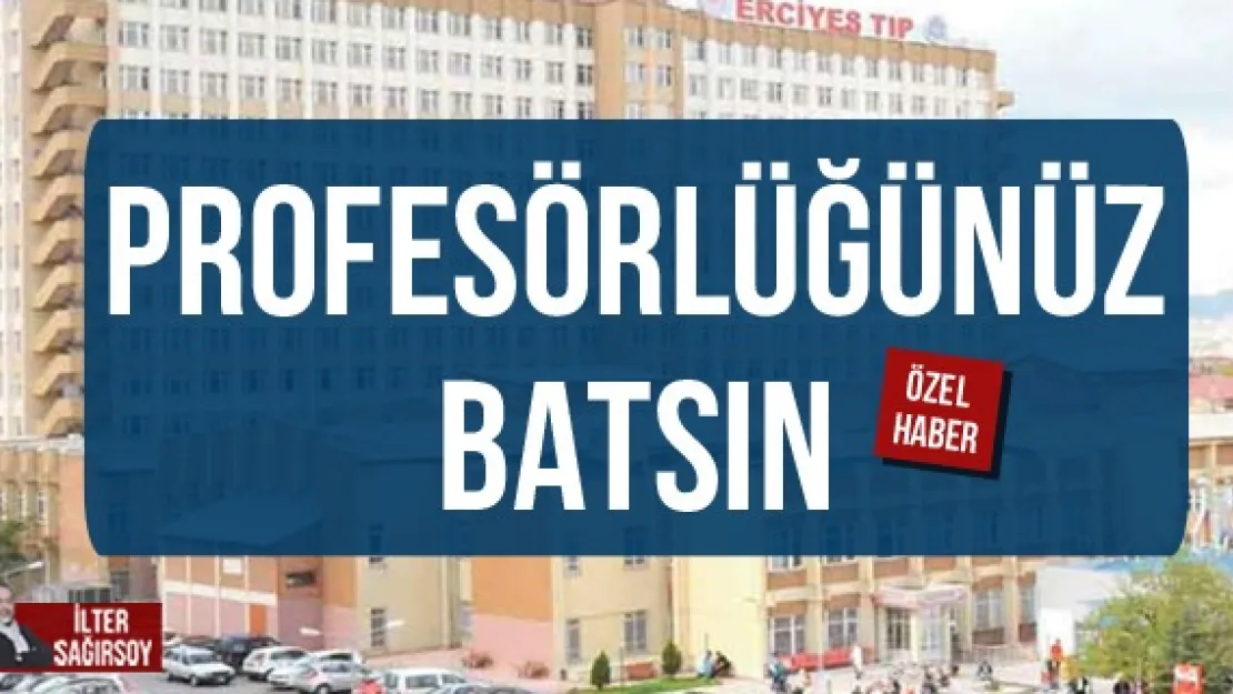 PROFESÖRLÜĞÜNÜZ BATSIN