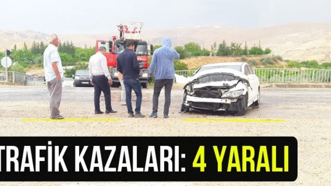 Trafik Kazaları: 4 Yaralı