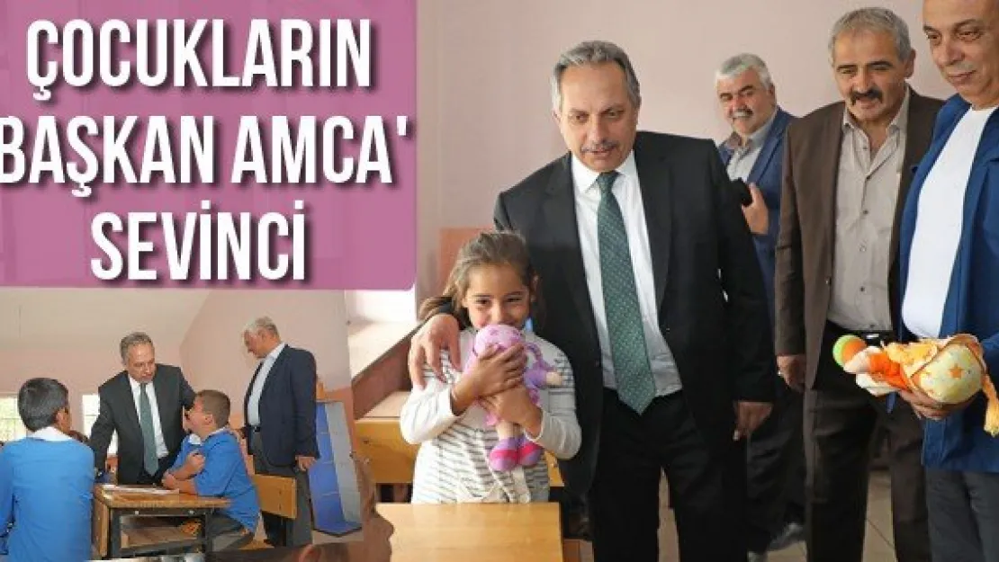 Çocukların 'Başkan Amca' sevinci