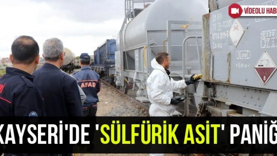 Kayseri'de 'sülfürik asit' paniği