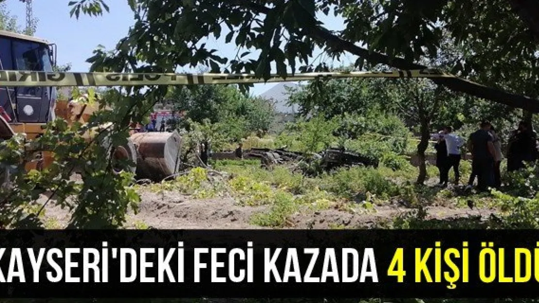 Kayseri'deki feci kazada 4 kişi öldü