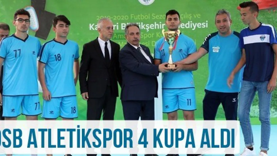Kayseri OSB Atletikspor 4 kupa birden aldı