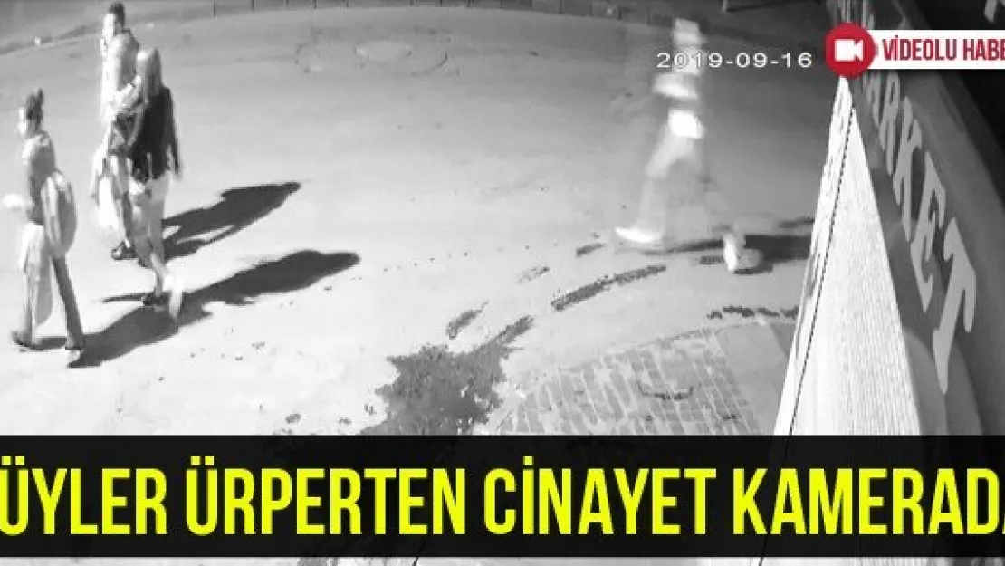 Tüyler ürperten cinayet kamerada