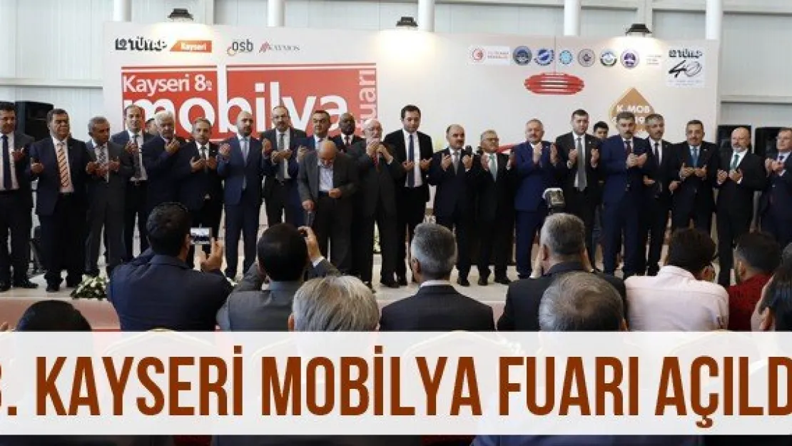 8. Kayseri Mobilya Fuarı açıldı