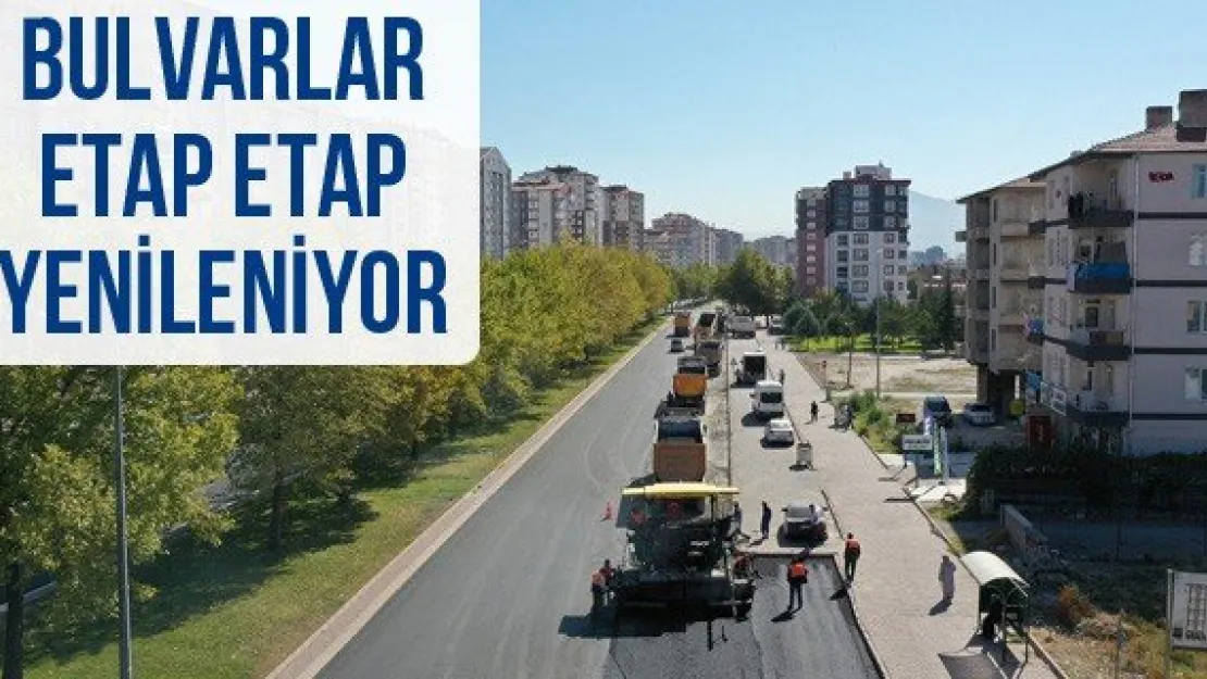 Bulvarlar Etap Etap Yenileniyor