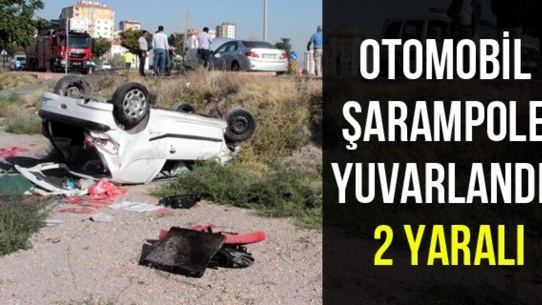 Otomobil şarampole yuvarlandı: 2 yaralı