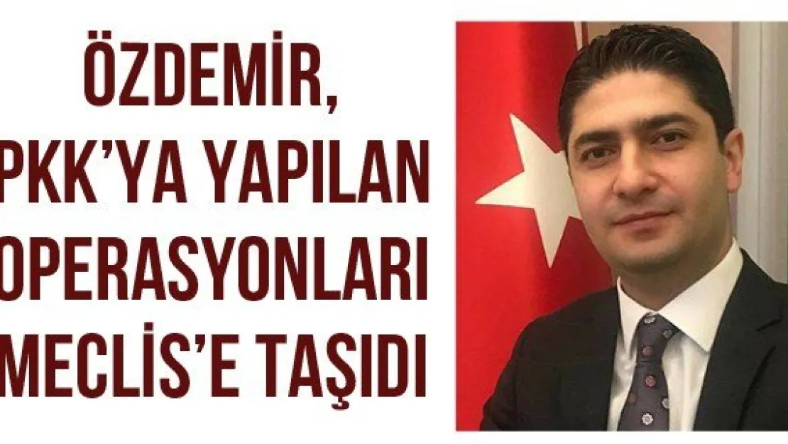 Özdemir, PKK'ya yapılan operasyonları Meclis'e taşıdı