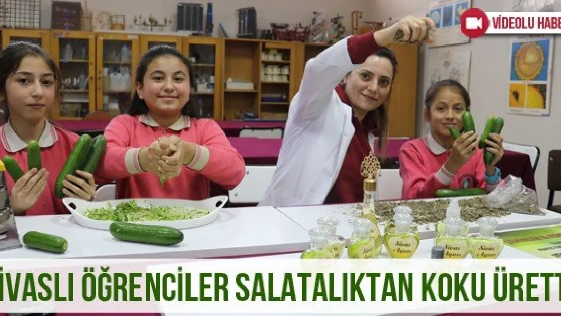 Sivaslı öğrenciler salatalıktan koku üretti