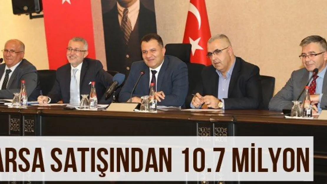 Arsa satışından 10.7 milyon