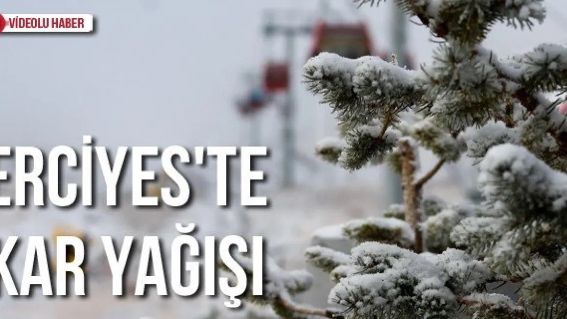 Erciyes'te kar yağışı