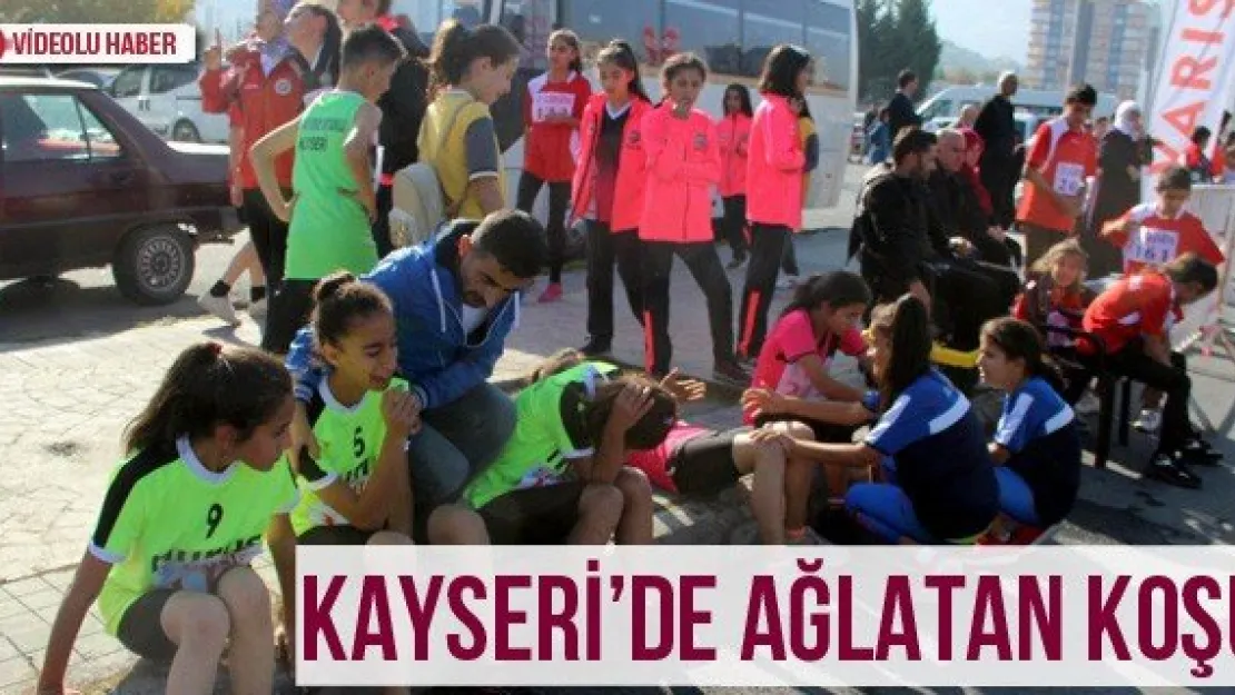 Kayseri'de ağlatan koşu