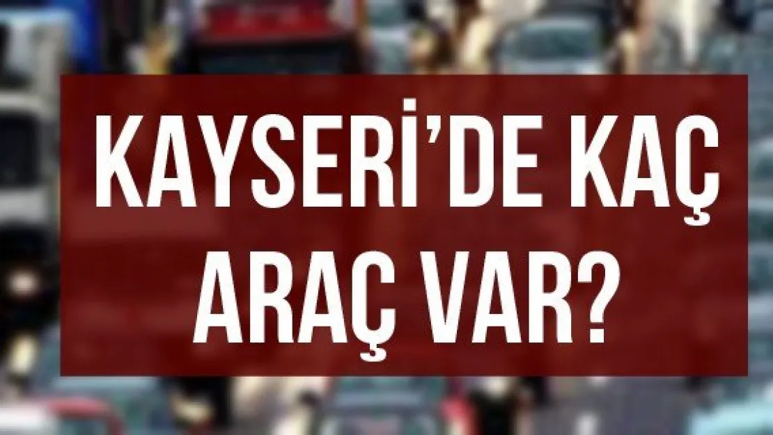 Kayseri'de kaç araç var?