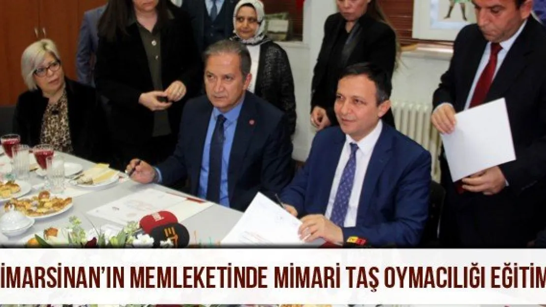 Mimarsinan'ın Memleketinde Mimari Taş Oymacılığı Eğitimi