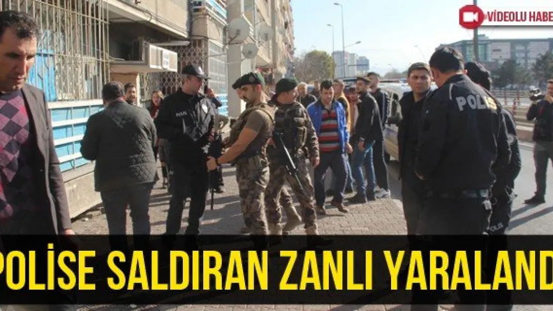 Polise saldıran zanlı yaralandı