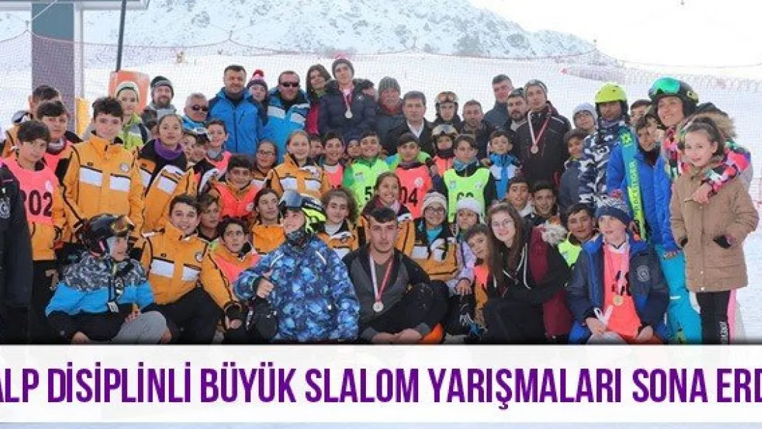 Alp Disiplinli Büyük Slalom yarışmaları sona erdi