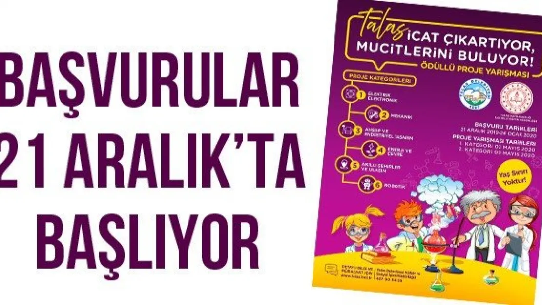 Başvurular 21 Aralık'ta Başlıyor