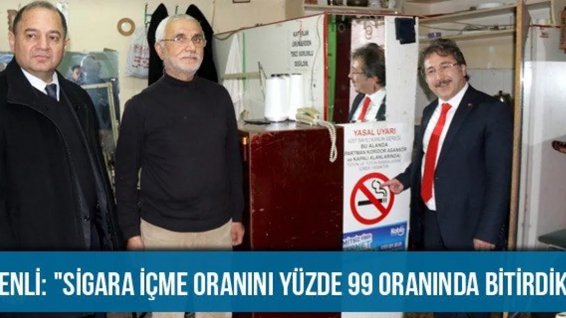 Benli: &quotSigara içme oranını yüzde 99 oranında bitirdik"
