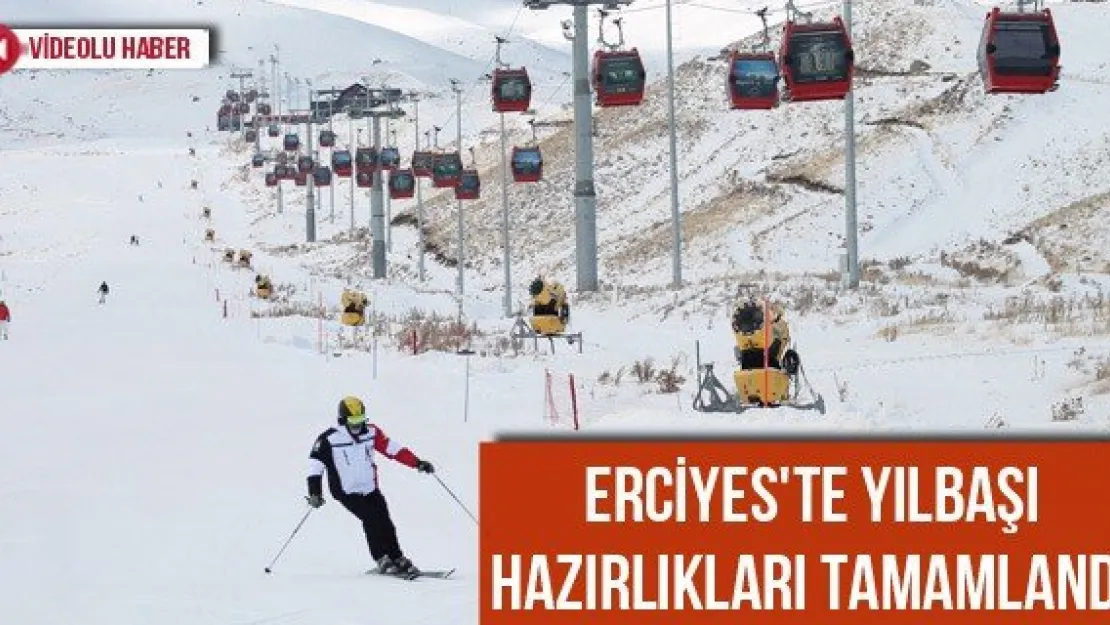 Erciyes'te yılbaşı hazırlıkları tamamlandı